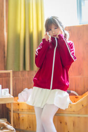 [Net Red COSER] อะนิเมะบล็อกเกอร์ Chiyo Ogura w - ชุดออกกำลังกายสีแดง