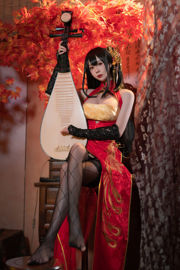 [Net Red COSER Photo] Kuil Xiyuan Foto Nange - Dafeng Cheongsam