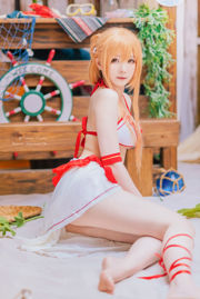 [COS Welfare] Weibo Girl Paper Cream Moon Shimo - Costume da bagno Asuna