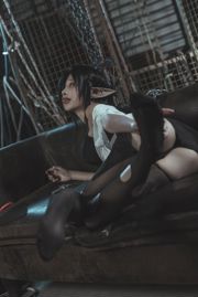 [Net Red COSER Photo] Anime Blogger Stupid Momo - Seragam OL Ratu Binatang Hitam